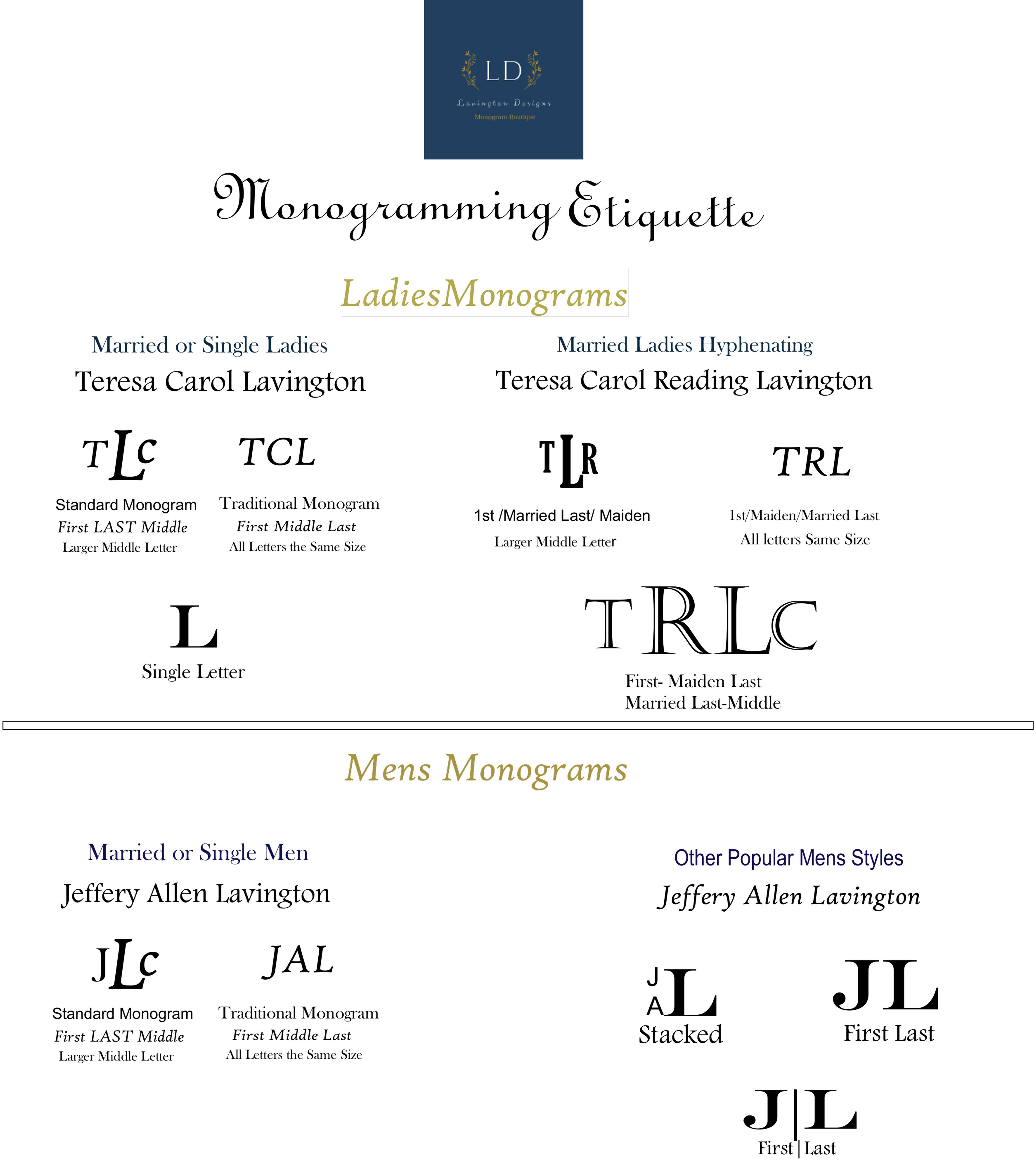 Monogramming